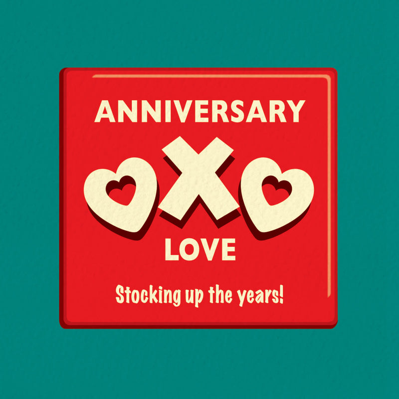 Funny Anniversary Card - Stocking Up The Years