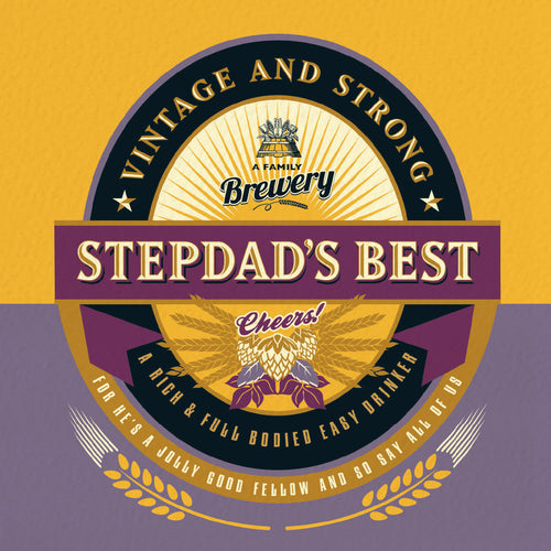 Funny Father's Day Card - Stepdad's Best Beer