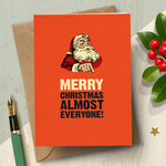 Funny Christmas card for a Christmas grinch