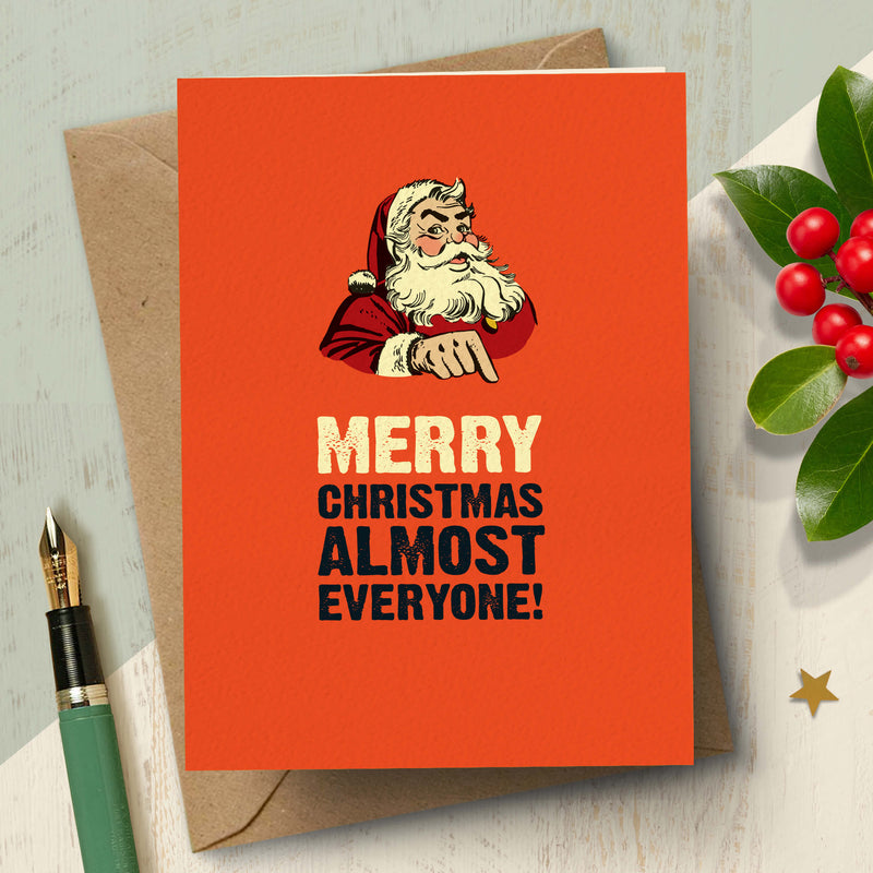 Funny Christmas card for a Christmas grinch