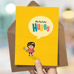 Cute Husband Card - Big Hairy Hubby