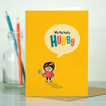 Cute Husband Card - Big Hairy Hubby