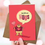 Funny Bear Love Card - Bear Hugs