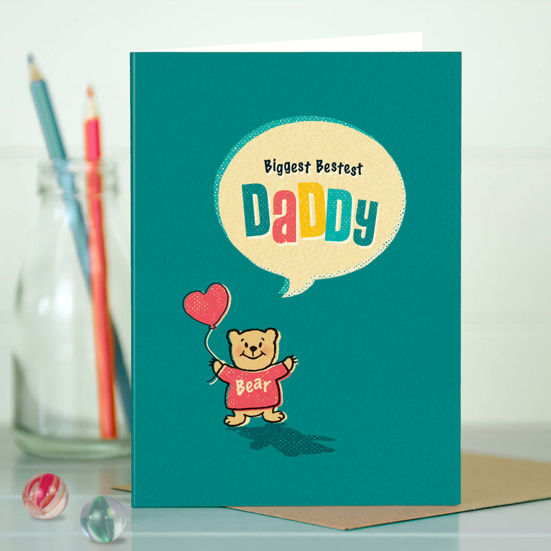 Cute Card For Daddy - Daddy Bear