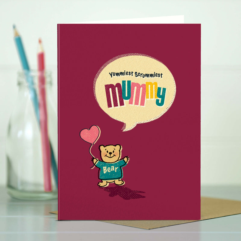 Cute Card For Mummy - Mummy Bear