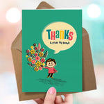 Cute Thank You Card - Thanks A Bunch