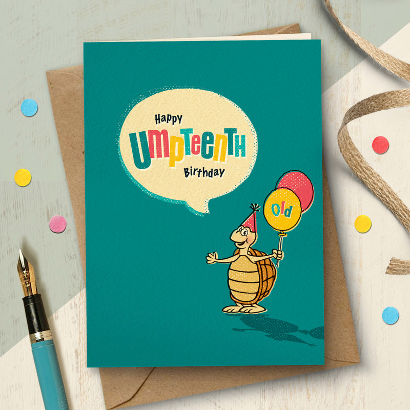 Funny Happy Umpteenth Birthday Card