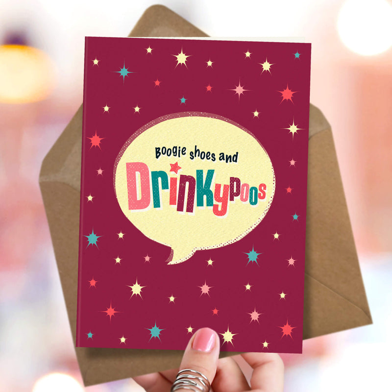 Birthday Card For Her - Boogie Shoes And Drinkypoos