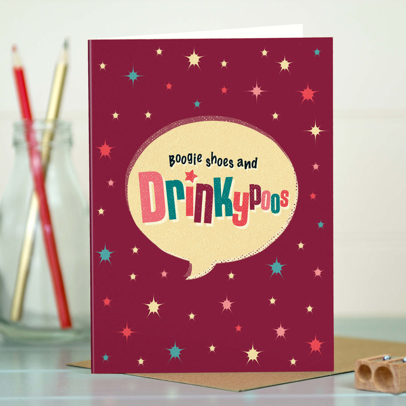 Birthday Card For Her - Boogie Shoes And Drinkypoos