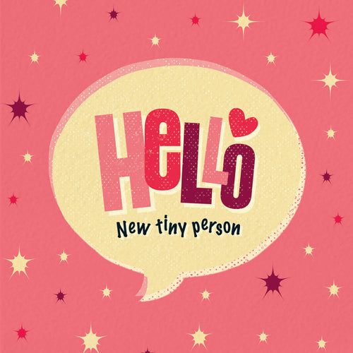 New Baby Girl Card - New Tiny Person