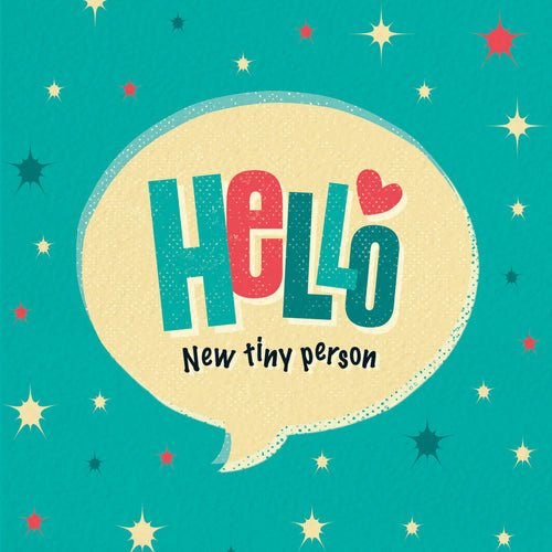 New Baby Boy Card - New Tiny Person