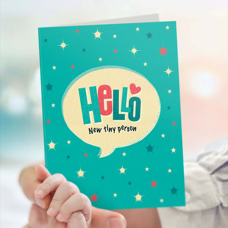 New Baby Boy Card - New Tiny Person