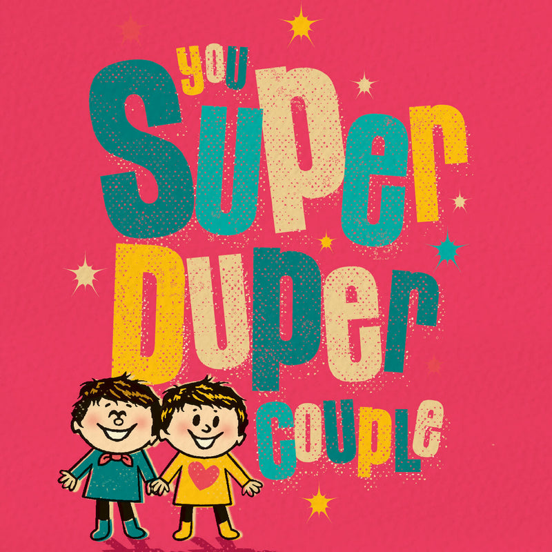 Super Duper Boys - Same Sex Wedding Card