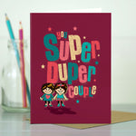 Super Duper Girls - Same Sex Wedding Card