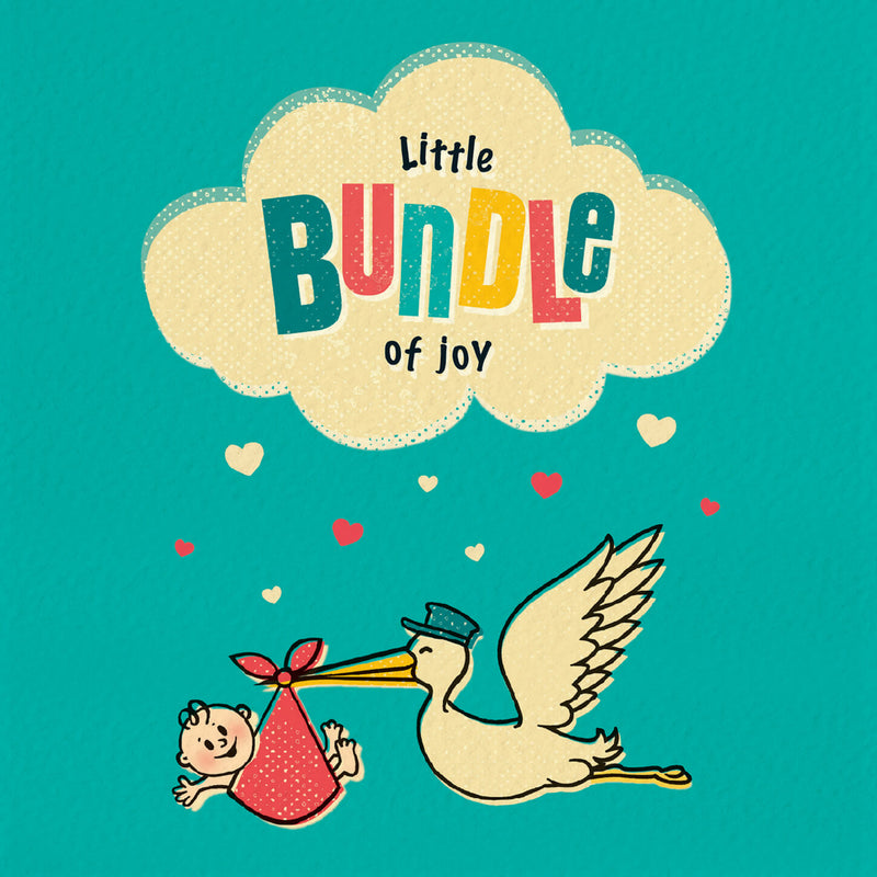 New Baby Boy Card - Little Bundle Of Joy