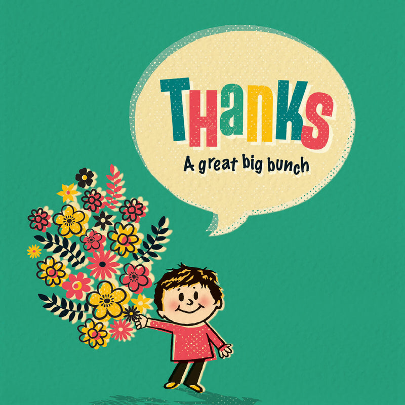 Cute Thank You Card - Thanks A Bunch