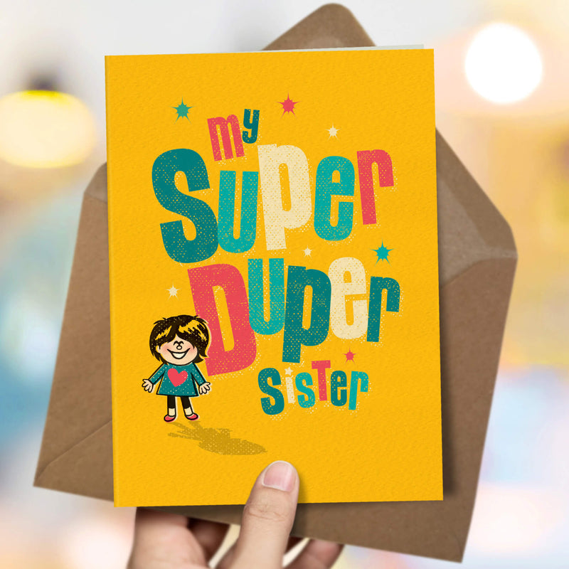 Super Duper Sister Birthday Card