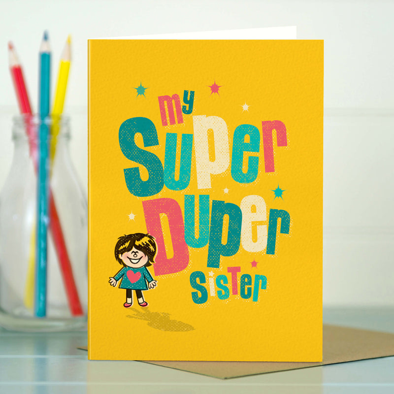 Super Duper Sister Birthday Card