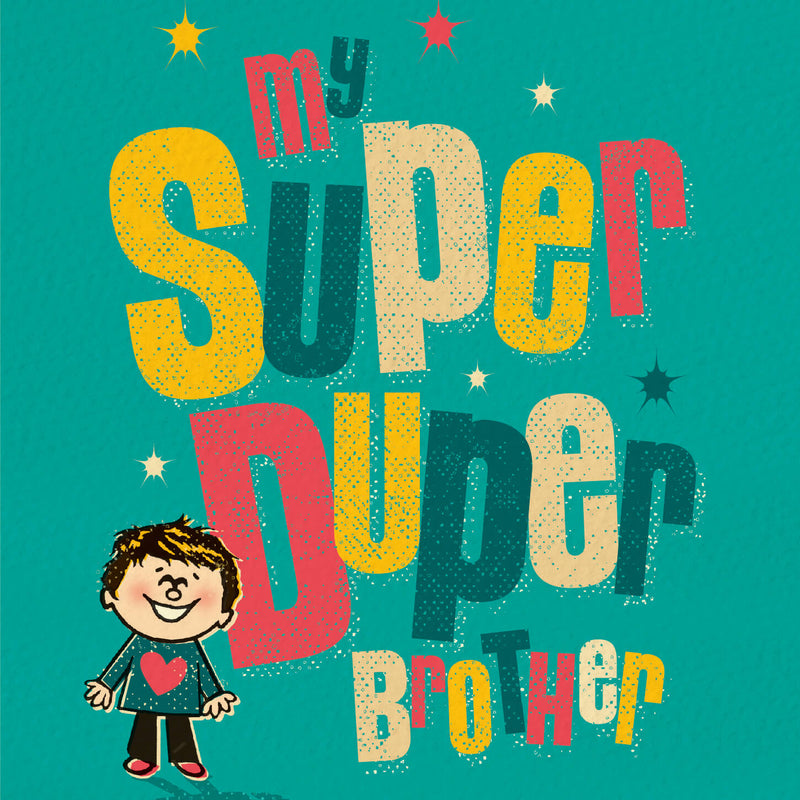 Super Duper Brother Birthday Card