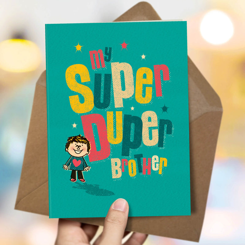 Super Duper Brother Birthday Card