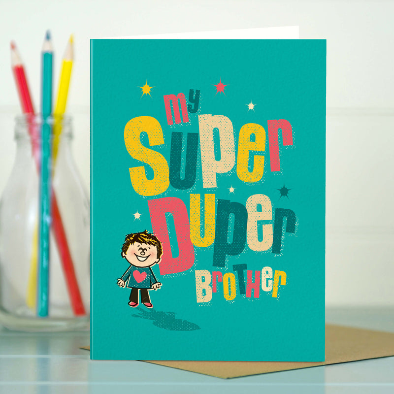 Super Duper Brother Birthday Card