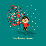 Cute Christmas Card - Happy Blooming Christmas