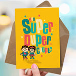 Funny Wedding Or Anniversary Card - Super Duper Couple