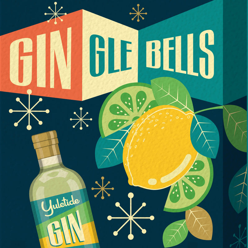 Gin Lover's Christmas Card