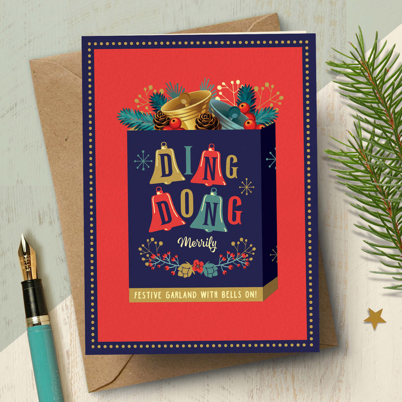 Festive Bells Christmas Card