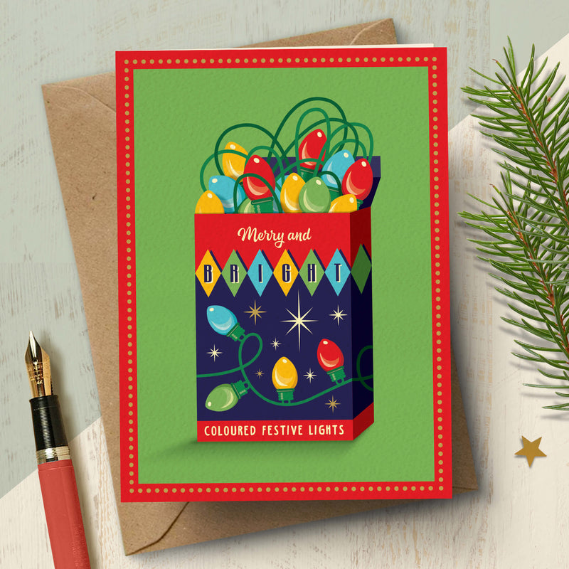 Fairy Lights Christmas Card