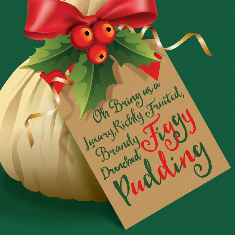 Christmas Pudding Christmas Card