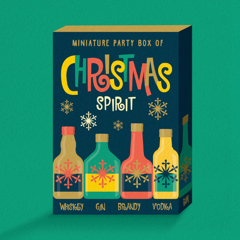 Miniature Bottles Christmas Card