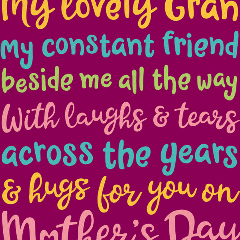 Mother's Day Card - Big Hugs For Gran