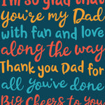 Father's Day Card - Big Cheers For Dad