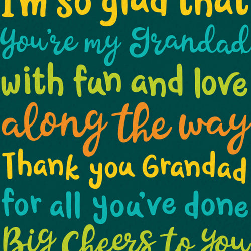 Father's Day Card - Big Cheers For Grandad