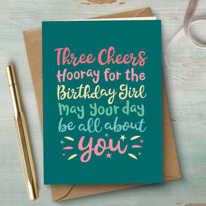 Hooray For The Birthday Girl Card