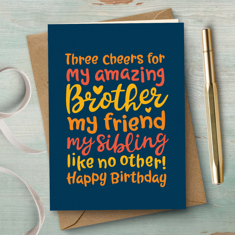 Brother Birthday Card - My Amazing Brother