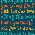 Dad Birthday Card - Big Cheers For Dad