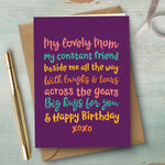 Mum Birthday Card - Big Hugs For Mum