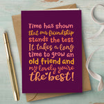 Best Friend Friendship Card - You're The Best!