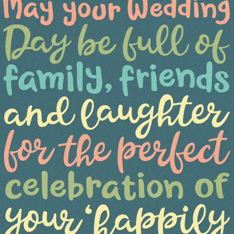 Celebration Wedding Card - Happily Ever After