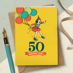 50th Milestone Birthday Girl Card