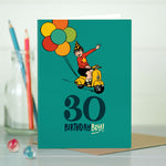 30th Milestone Birthday Boy Card