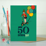 50th Milestone Birthday Boy Card