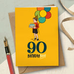 90th Milestone Birthday Boy Card