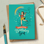 Sending love Birthday girl card