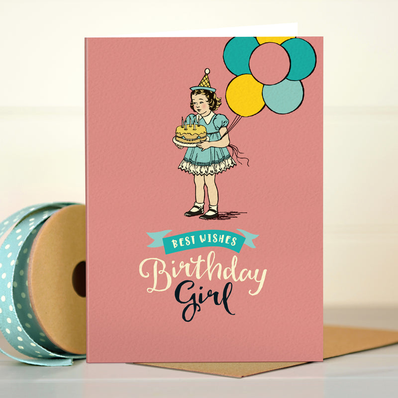 Best wishes Birthday girl card